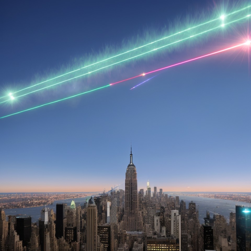Alien invasion targeting New York City aliens fighting military alien leader laser beams war