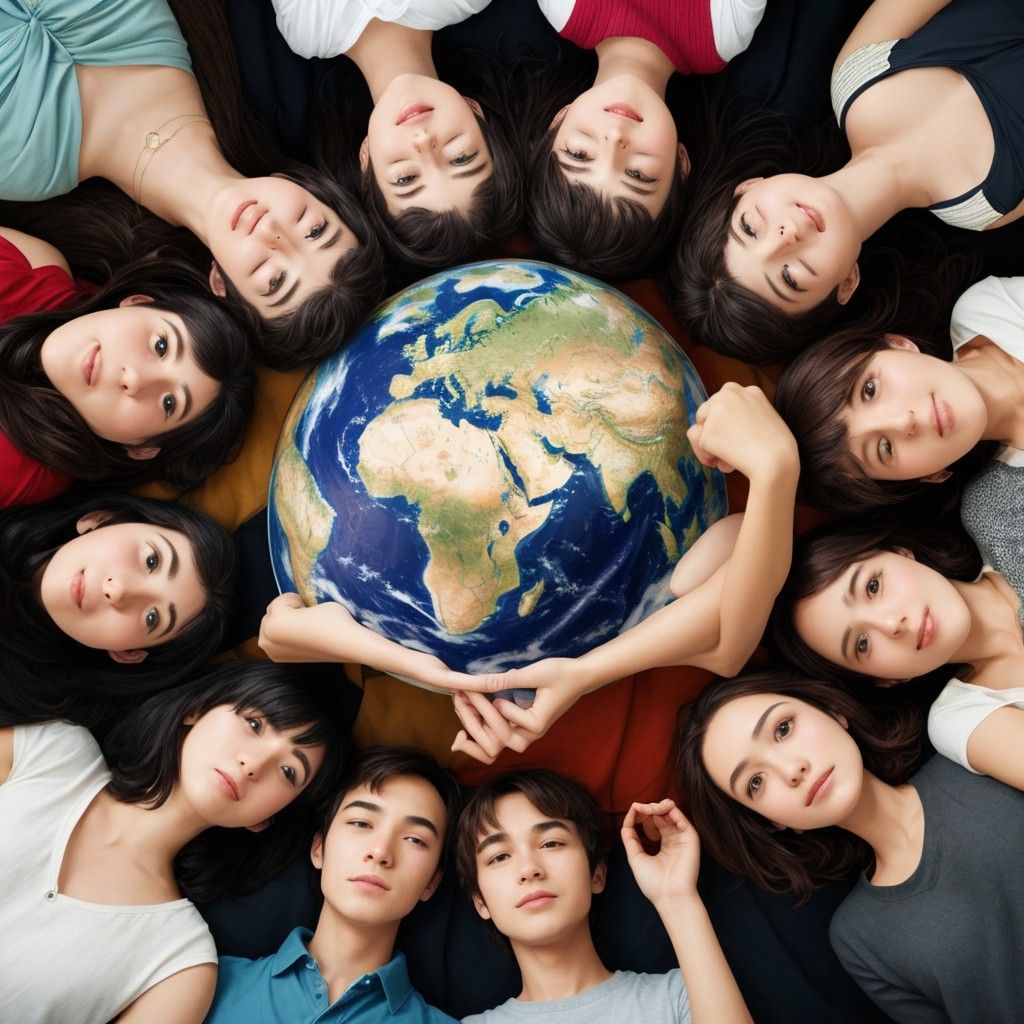 A world where everyone's head is on backwards 