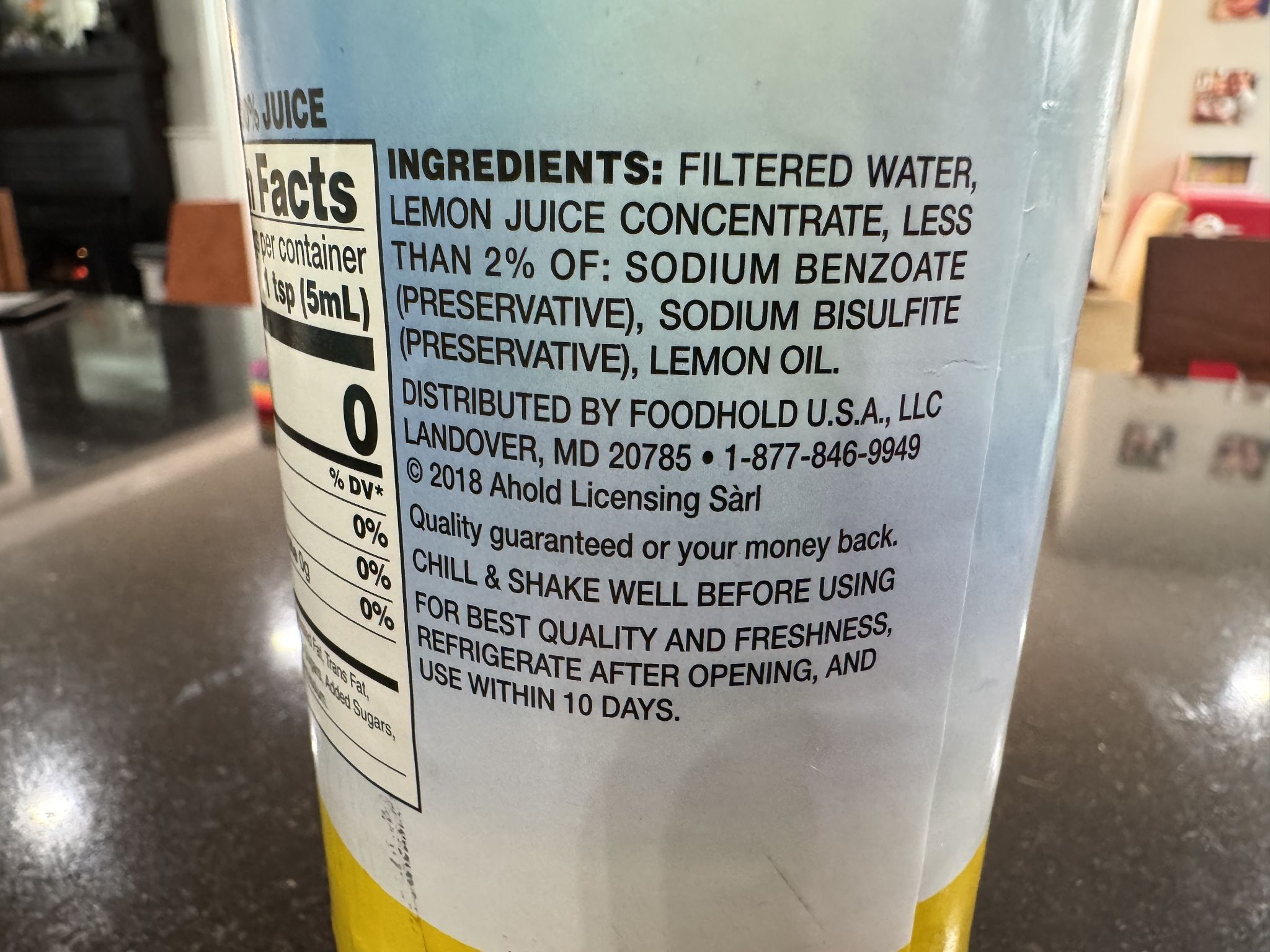 Ah, right, preservatives. But surely there’s not potential negative…