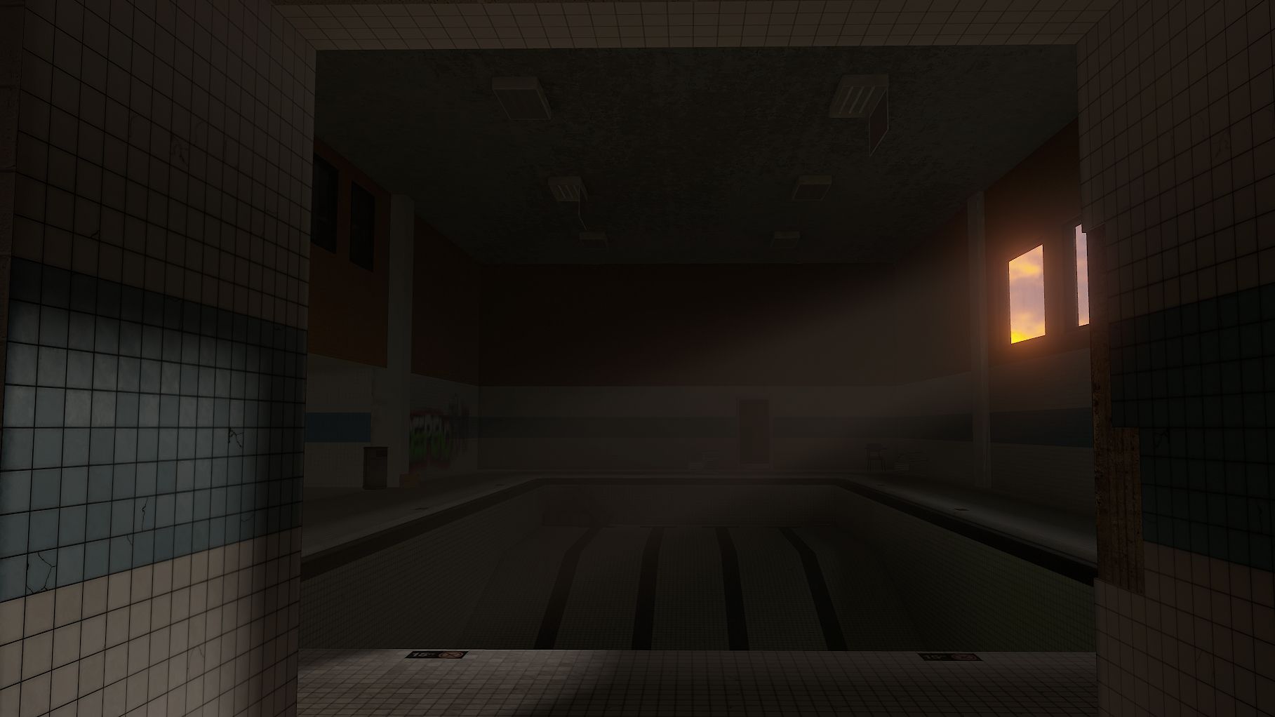 A view from the deep end. 