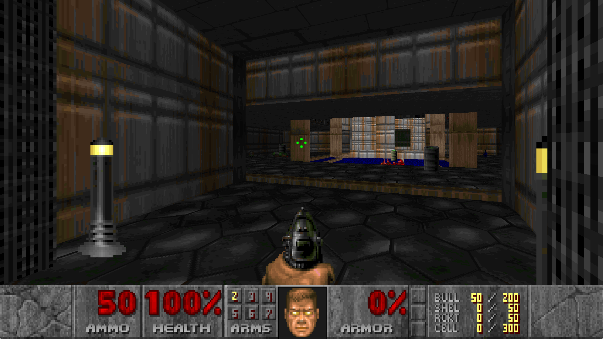 Although E1M1 is the first level of the game, Romero has stated that it was the last level that he created.