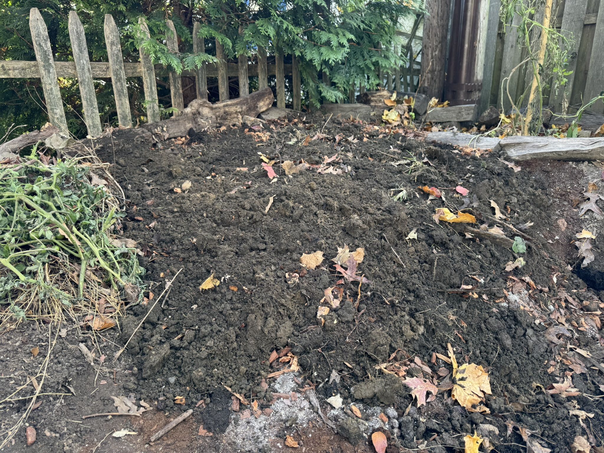 And topped with dirt